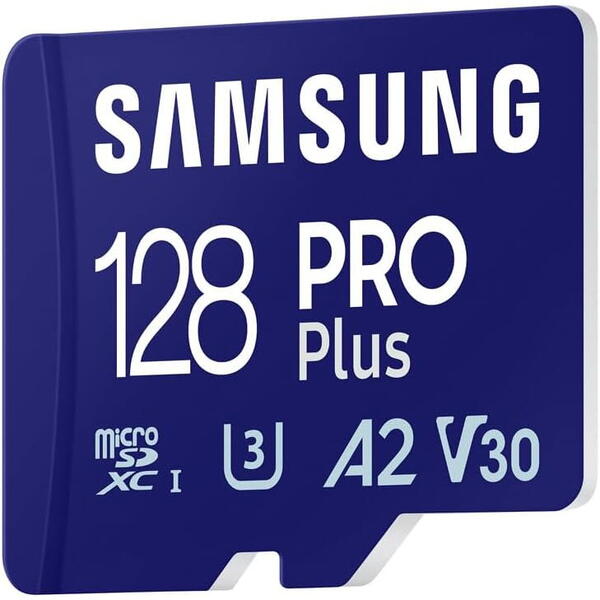 Samsung Micro SDXC PRO Plus UHS-I U3 Clasa 10 128GB + Adaptor SD