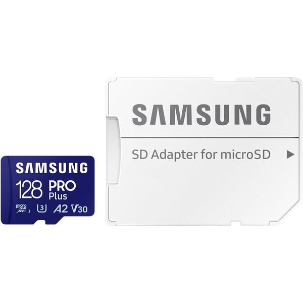 Samsung Micro SDXC PRO Plus UHS-I U3 Clasa 10 128GB + Adaptor SD