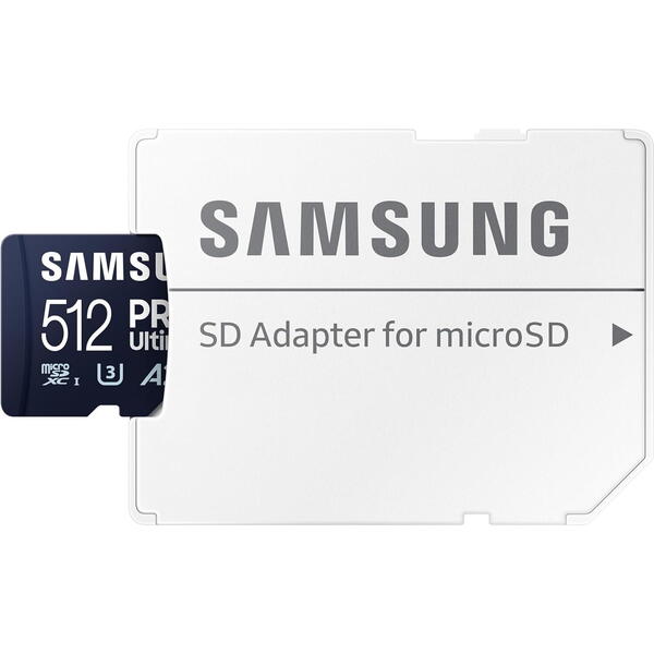 Samsung Micro SDXC PRO Ultimate UHS-I Clasa 10 512GB + Adaptor SD