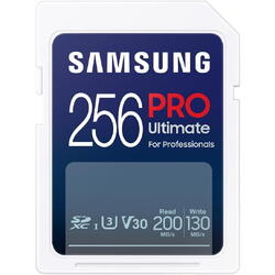 Card Memorie Samsung PRO Ultimate 256GB, Class 10, UHS-I U3, V30