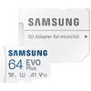 Samsung EVO Plus (2024) 64GB, Class 10, UHS-I U3, V10, A2 + Adaptor SD