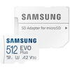 Samsung EVO Plus (2024) 512GB, Class 10, UHS-I U3, V10, A2 + Adaptor SD