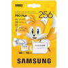 Samsung PRO Plus Sonic the Hedgehog 256 GB, Class 10, UHS-I U3, V30, A2 + Adaptor SD