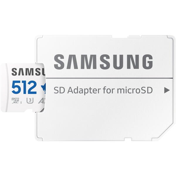 Samsung PRO Plus Sonic the Hedgehog 512 GB, Class 10, UHS-I U3, V30, A2 + Adaptor SD