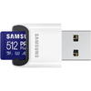 Samsung PRO Plus MB-MD512SB/WW 512GB, Class 10, UHS-I U3, V30, A2 + Adaptor USB