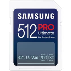 Card Memorie Samsung SDXC PRO Ultimate 512GB, Class 10, UHS-I U3, V30