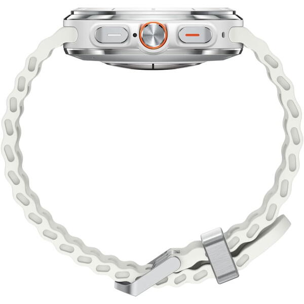 SmartWatch Samsung Galaxy Watch Ultra, LTE, 47 mm, Wi-Fi, Bluetooth, GPS, NFC, Rezistent la apa, Titanium White