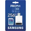Card Memorie Samsung SDXC PRO Plus 256GB, Class 10, UHS-I U3, V30 + Adaptor USB