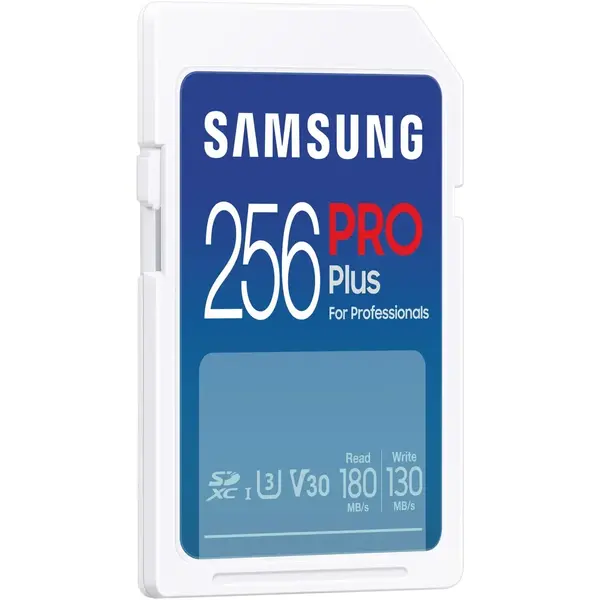 Card Memorie Samsung SDXC PRO Plus 256GB, Class 10, UHS-I U3, V30 + Adaptor USB