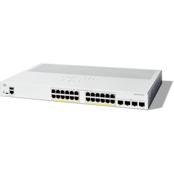 Switch Cisco Catalyst C1200-24P-4G, 24 porturi, PoE+