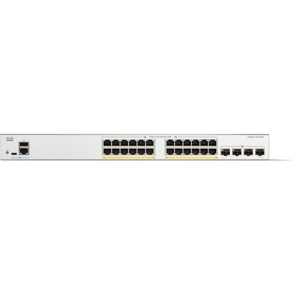 Switch Cisco Catalyst C1300-24P-4X, 24 porturi, PoE+