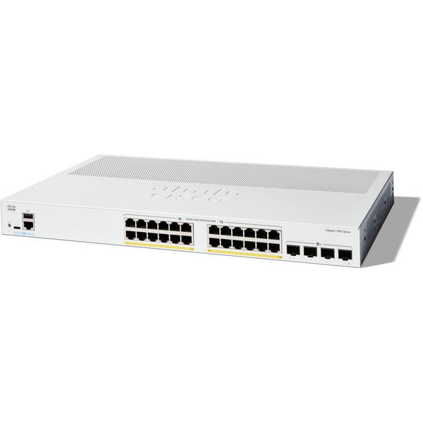 Switch Cisco Catalyst C1200-24P-4X, 24 porturi, PoE+