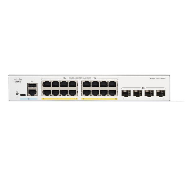 Switch Cisco Catalyst C1300-16T-2G, 16 porturi
