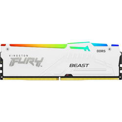 Memorie Kingston FURY Beast RGB White 16GB DDR5 6000MHz CL36