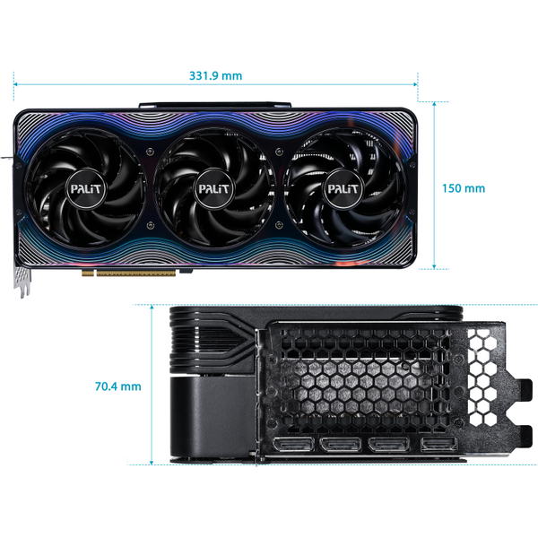 Placa video Palit GeForce RTX 5080 GameRock 16GB GDDR7 256 bit DLSS 4.0