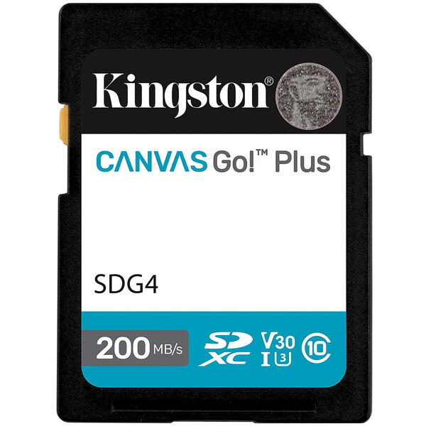 Card Memorie Kingston SDXC Canvas Go! Plus Gen 4 256GB