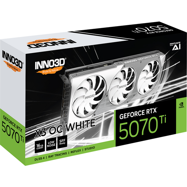 Placa video INNO3D GeForce RTX 5070 Ti X3 OC WHITE 16GB GDDR7 256 Bit DLSS 4.0