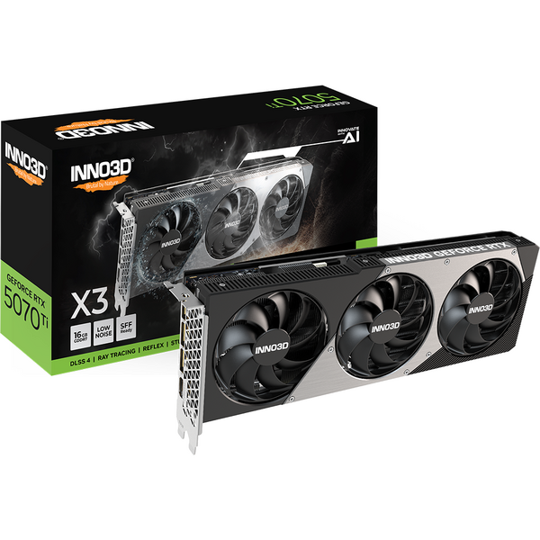 Placa video INNO3D GeForce RTX 5070 Ti X3 OC 16GB GDDR7 256 Bit DLSS 4.0