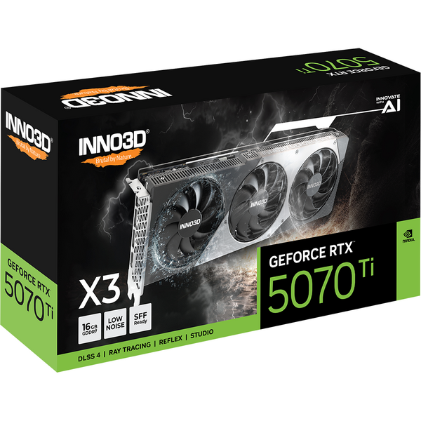 Placa video INNO3D GeForce RTX 5070 Ti X3 OC 16GB GDDR7 256 Bit DLSS 4.0