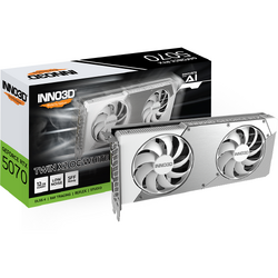 Placa video INNO3D GeForce RTX 5070 Twin 2X OC White 12GB GDDR7 192 Bit DLSS 4.0
