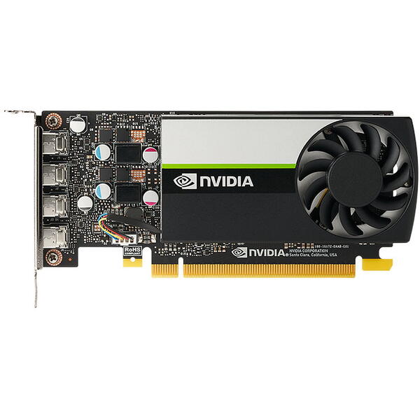 Placa video PNY NVIDIA T1000 4GB GDDR6 64-Bit Low Profile, OEM