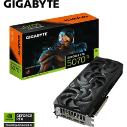 Placa video Gigabyte GeForce RTX 5070 Ti WINDFORCE SFF 16GB GDDR7 256 Bit DLSS 4.0, Black