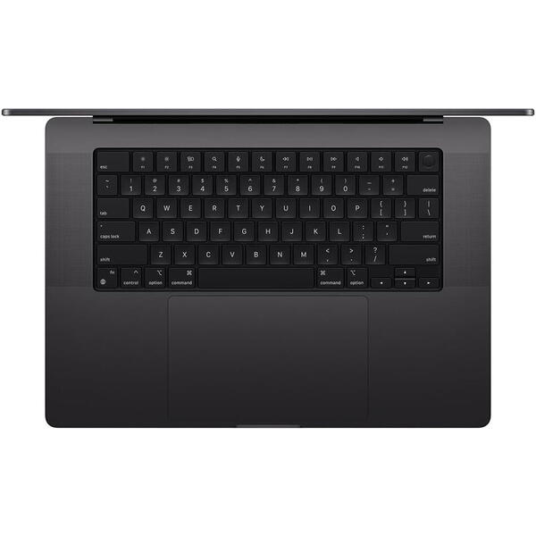 Laptop MacBook Pro 16, 16.2 inch Liquid Retina XDR, Apple M4 Max chip (16-core CPU), 128GB, 1TB SSD, Apple M4 Max 40-core GPU, macOS, Space Black, INT keyboard, 2024