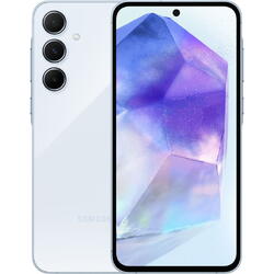 Galaxy A55, 6.6 inch, 128GB, 8GB RAM, Dual SIM, 5G, 4-Camere, Awesome Iceblue