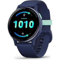Vivoactive 5, 1.2 inch, Curea Silicon, Metallic Navy