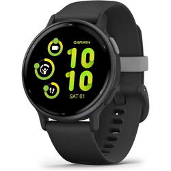 Vivoactive 5, 1.2 inch, Curea Silicon, Black-Slate