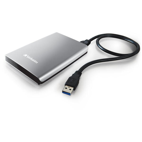 Hard Disk Extern Verbatim Store 'n' Go, 2TB, 2.5'', USB 3.0, Argintiu