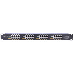 Patch Panel Gigabit ZQPOEGI16 Cat 5e, POE, Ecranat