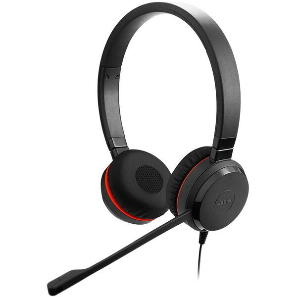 Casti Jabra EVOLVE 20 MS Stereo USB Headband, Negru