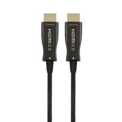 Gembird Cablu video HDMI (T) la HDMI (T), 80m, premium AOC (Active Optical Cable), Conectori auriti, Negru