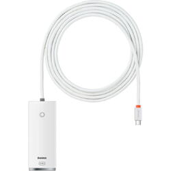 Hub USB Baseus Lite WKQX030502, 4x USB 3.2 gen 1, 2m, White