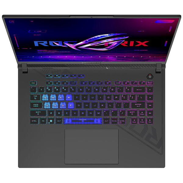 Laptop Asus ROG Strix G16 G614JIR, 16 inch QHD+ 240Hz, Intel Core i9 14900HX, 32GB DDR5, 1TB SSD, GeForce RTX 4070 8GB, Win 11 Pro, Eclipse Gray