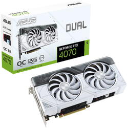 GeForce RTX 4070 DUAL OC 12GB GDDR6X 192 bit DLSS 3.0 White
