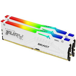FURY Beast RGB White 32GB DDR5 5600MHz CL36 Kit Dual Channel