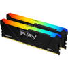 Memorie Kingston FURY Beast RGB 16GB DDR4 3600MHz CL17 Kit Dual Channel